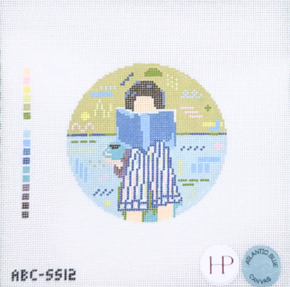 Reading Girl Round