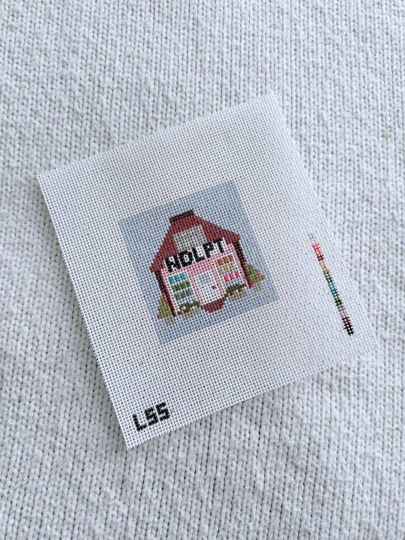 Mini Needlepoint Shop HandPainted Needlepoint Canvas on 18 Mesh