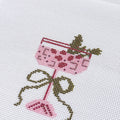 Christmas Cocktail Mini Needlepoint Canvas, Modern Needlepoint, 18 Mesh 2”x3” Design