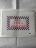 Mom, I am a Rich Man Needlepoint Canvas