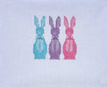 Flocked Bunny Trio