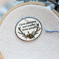 I Love Stitching And Maybe Three People Enamel Needle Minder