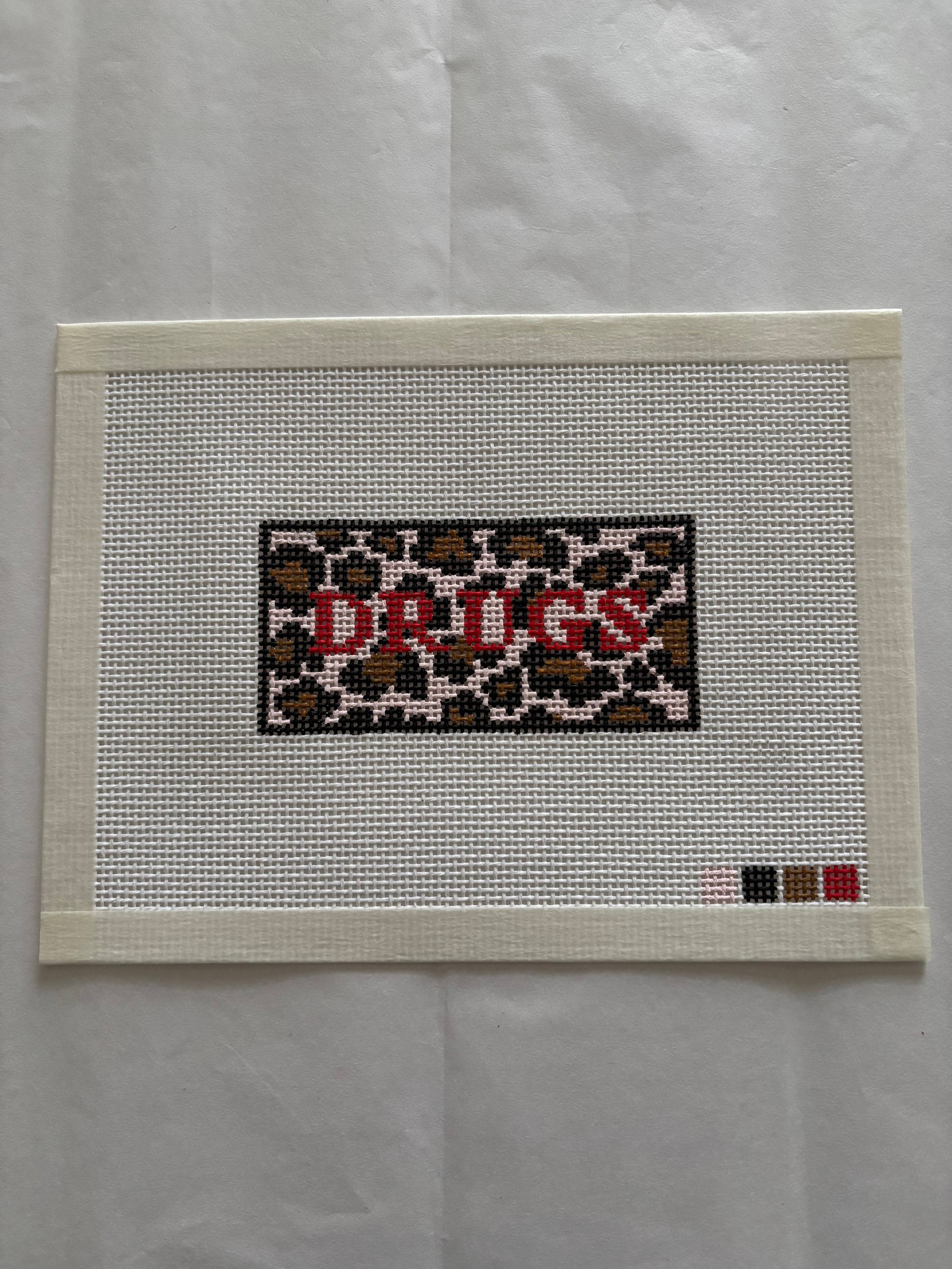 Leopard Print Needlepoint Canvas