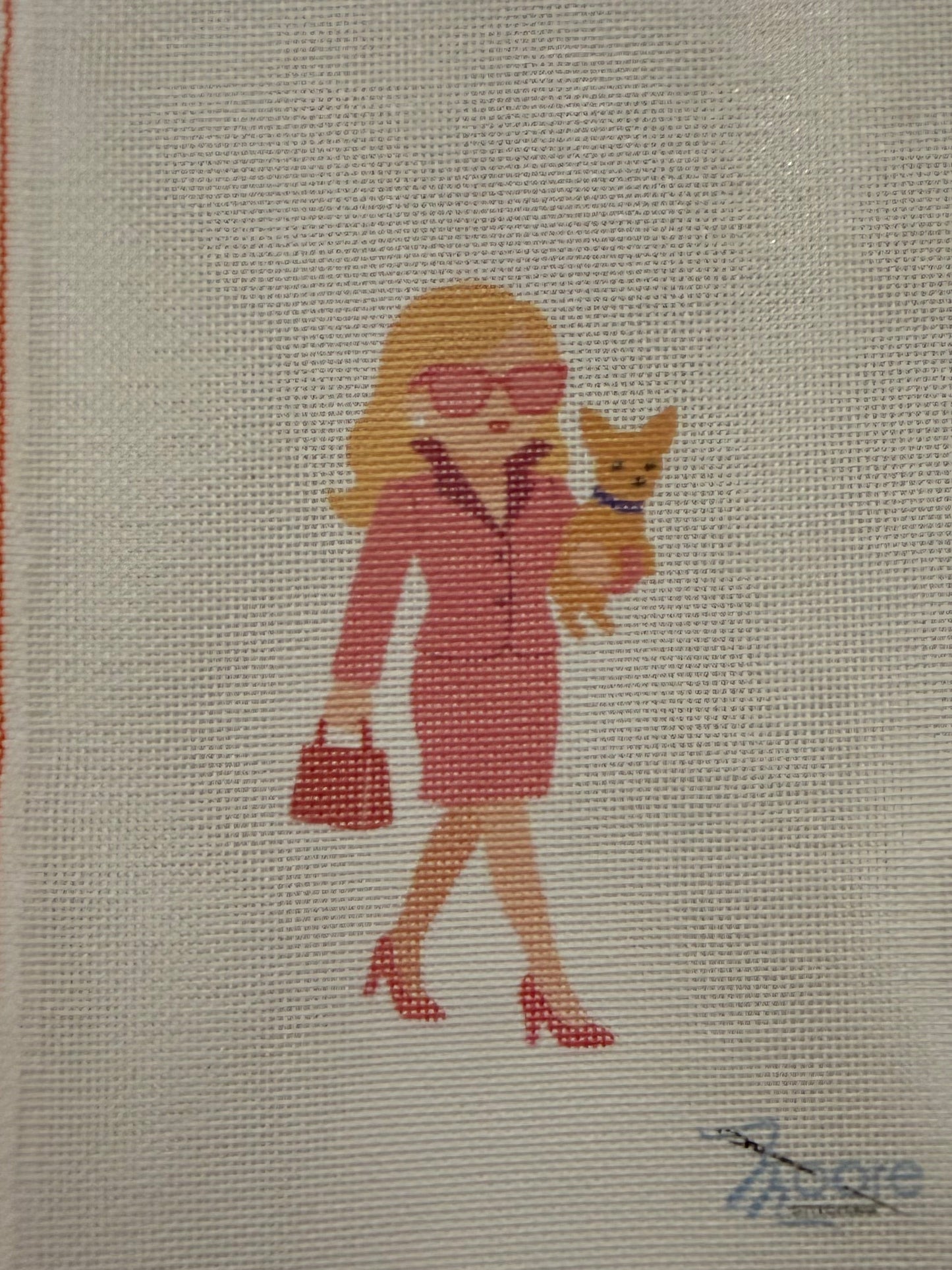Elle Woods Needlepoint Canvas