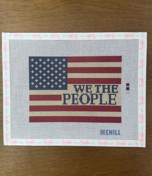 We the People Flag Canvas