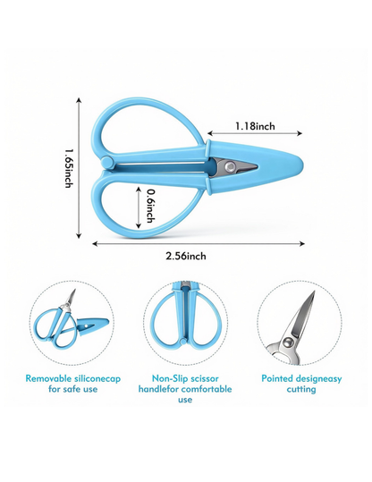 Mini Needlepoint Scissors – Spring-Loaded Snip Shears