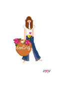 JV138 - Jane Birkin Needlepoint Canvas