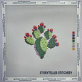 Prickly Pear Cactus — Printed Needlepoint Canvas (Small)