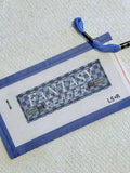 Fantasy Reader HandPainted 18 Mesh Needlepoint Bookmark Canvas
