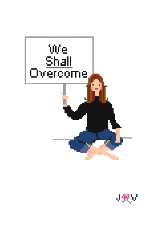 JV143 - Gloria Steinem Needlepoint Canvas
