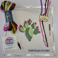 Prickly Pear Cactus — Modern Needlepoint Kit (Small Design)