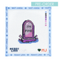 Penny Linn Mason June Halloween Headstone I'm Fine needlepoint canvas 13 mesh 3.9x3.3