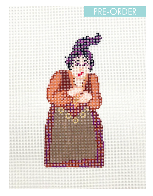 POP Needle Arts POP-117 Mary Sanderson Hocus Pocus needlepoint canvas 18 mesh 5x2.25
