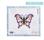 The Angelic Stitch Halloween Butterfly needlepoint canvas 18 mesh 5x5