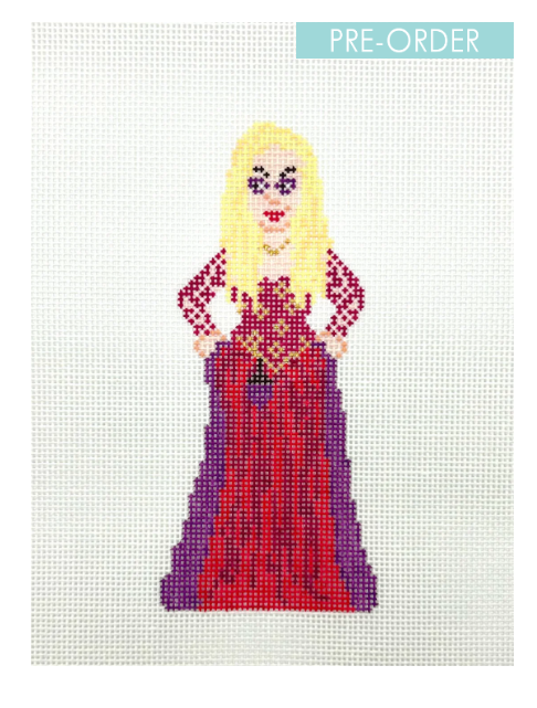 POP Needle Arts POP-116 Sarah Sanderson Hocus Pocus needlepoint canvas 18 mesh 5x2.25